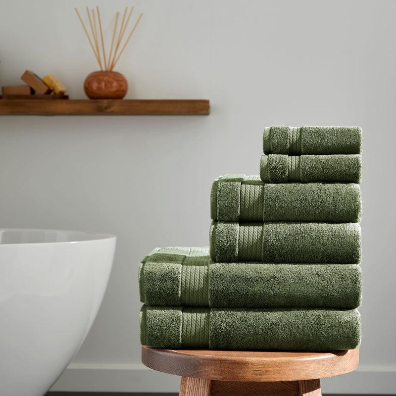 Sarry 6-Piece Luxury Bath Towel Set - 100% Turkish Cotton