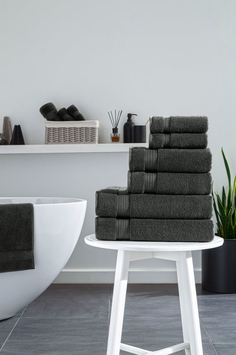 Sarry 6-Piece Luxury Bath Towel Set - 100% Turkish Cotton