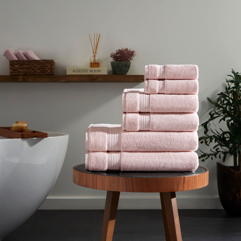 Sarry 6-Piece Luxury Bath Towel Set - 100% Turkish Cotton