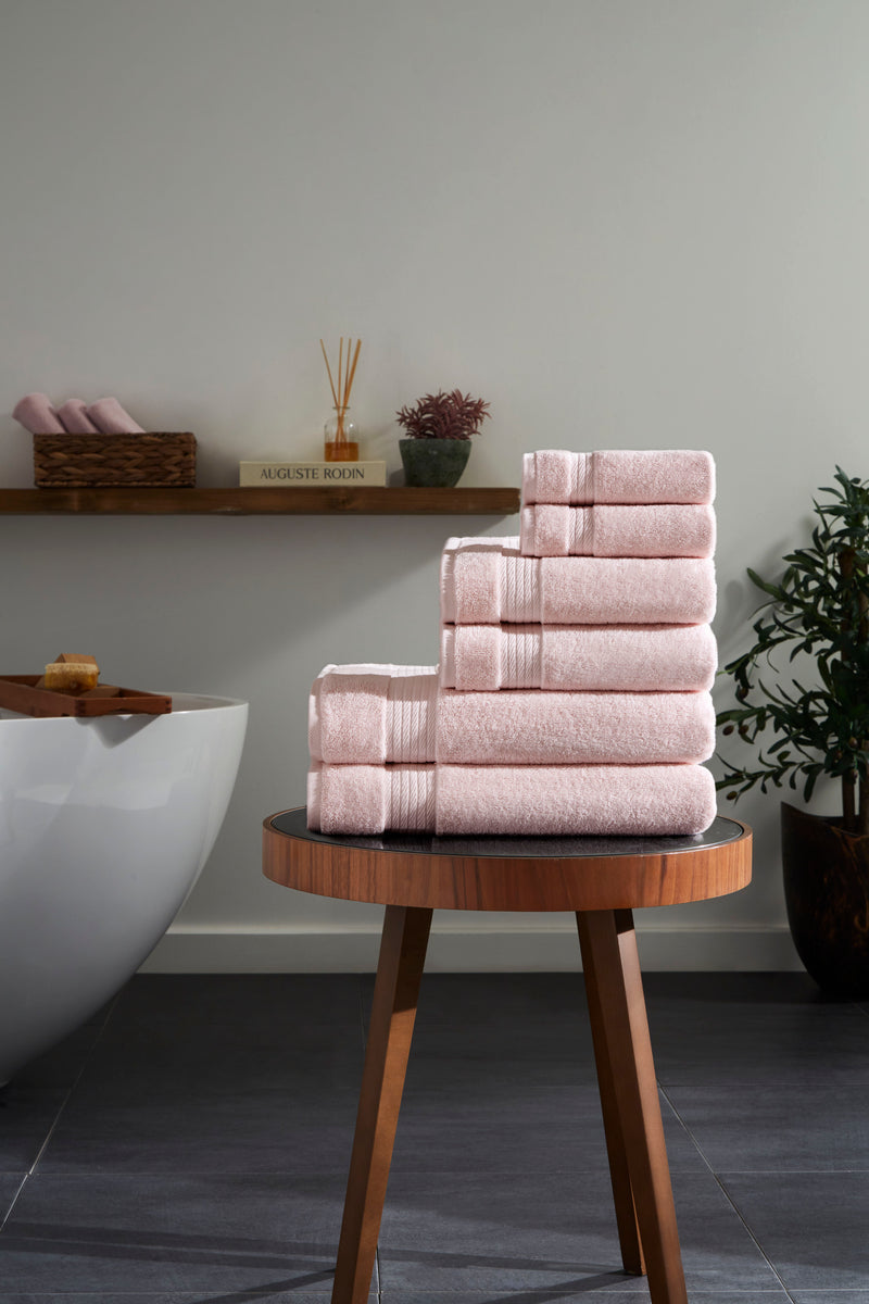 Sarry 6-Piece Luxury Bath Towel Set - 100% Turkish Cotton