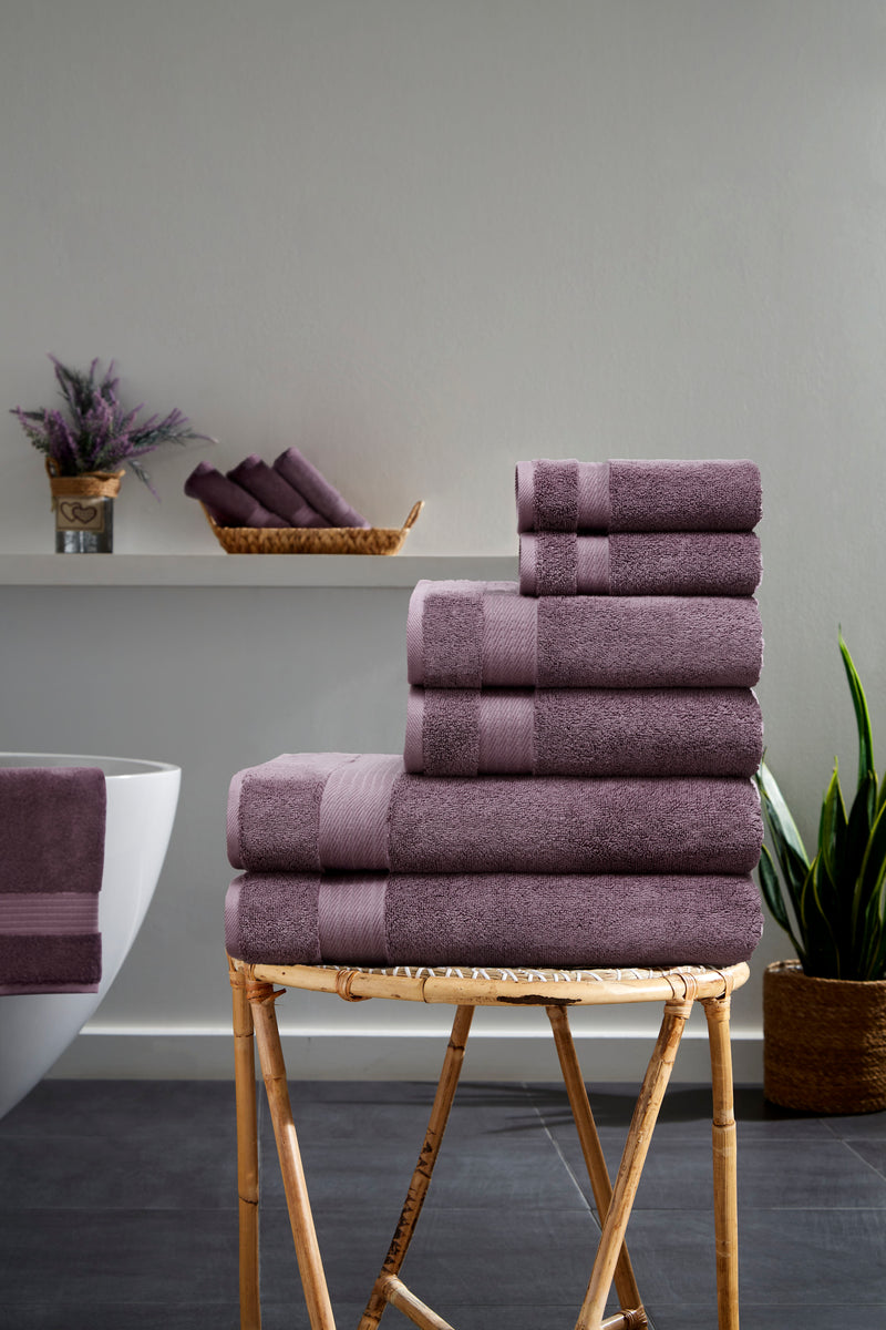 Sarry 6-Piece Luxury Bath Towel Set - 100% Turkish Cotton