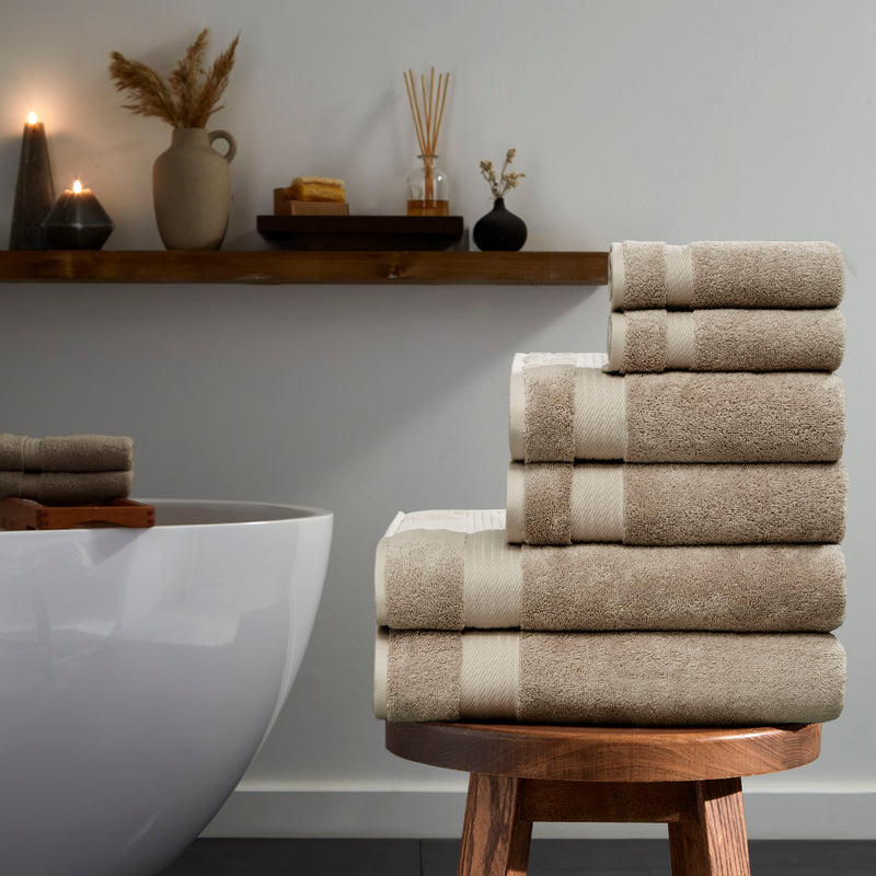 Sarry 6-Piece Luxury Bath Towel Set - 100% Turkish Cotton