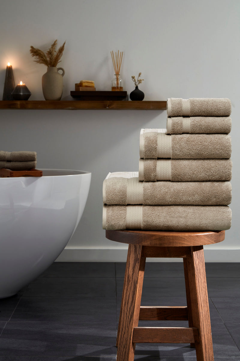 Sarry 6-Piece Luxury Bath Towel Set - 100% Turkish Cotton