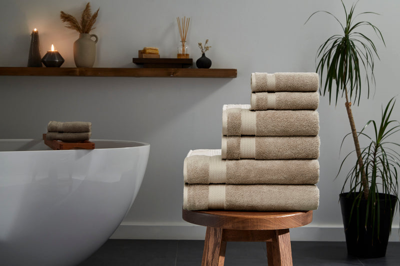 Sarry 6-Piece Luxury Bath Towel Set - 100% Turkish Cotton
