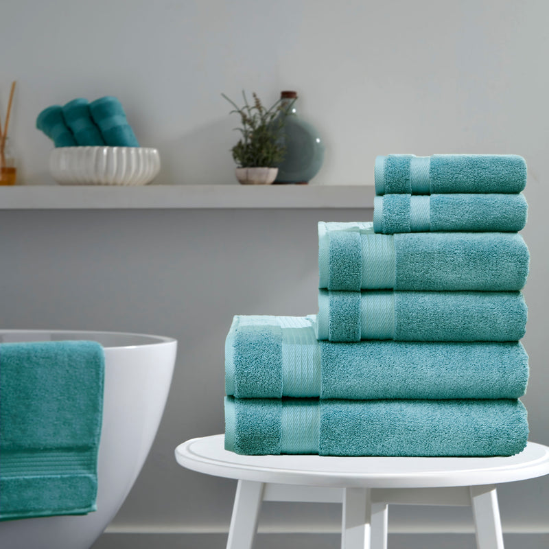 Sarry 6-Piece Luxury Bath Towel Set - 100% Turkish Cotton
