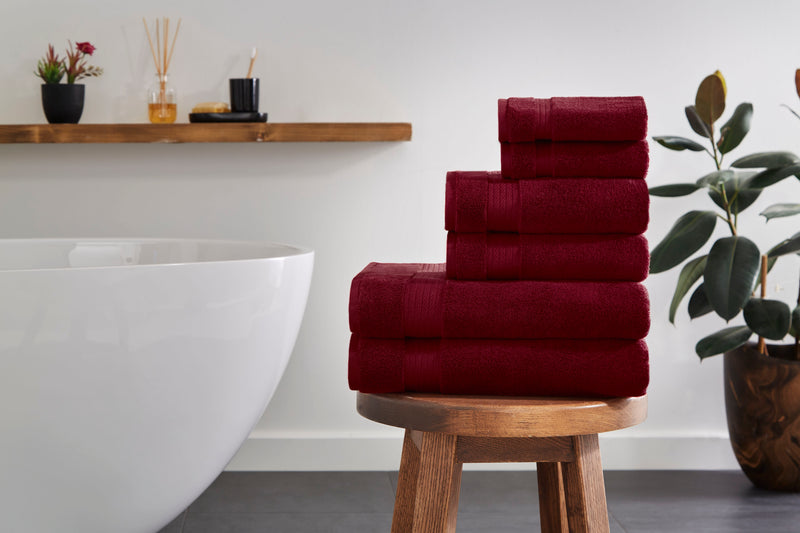Sarry 6-Piece Luxury Bath Towel Set - 100% Turkish Cotton