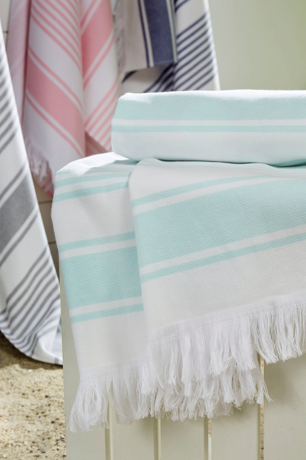 Ozdilek 4-Piece Turkish Peshtemal Towel Set - 100% Cotton Luxury Quick-Dry