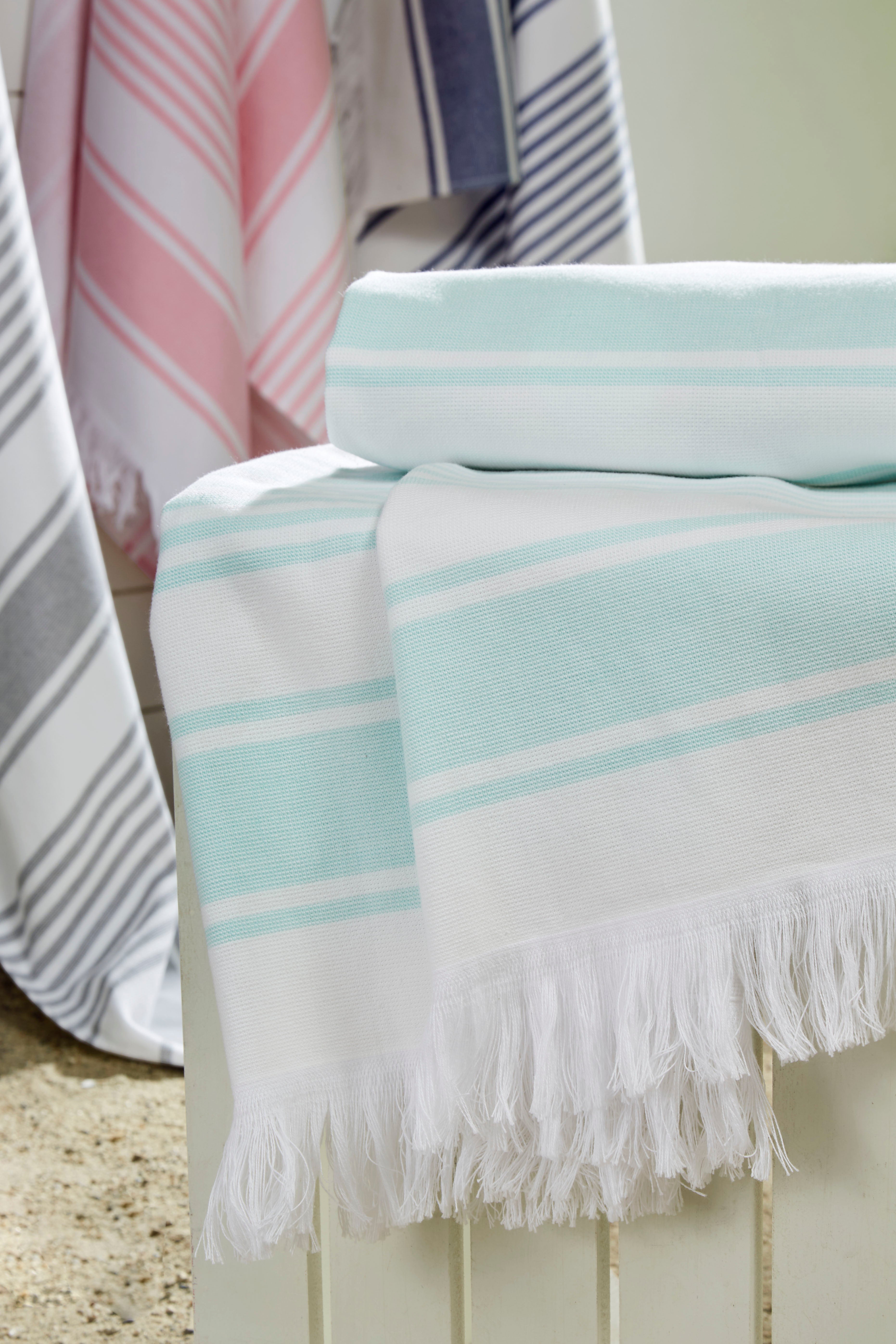 Ozdilek 4-Piece Turkish Peshtemal Towel Set - 100% Cotton Luxury Quick-Dry