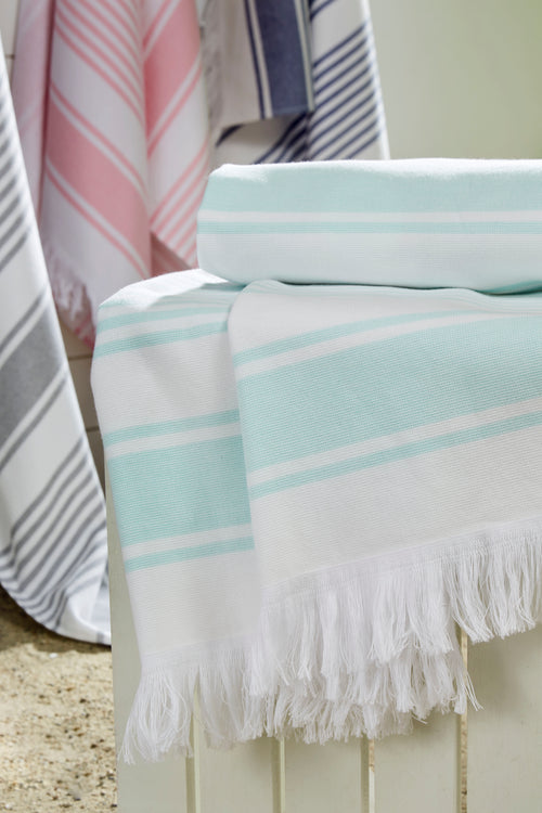 Ozdilek 4-Piece Turkish Peshtemal Towel Set - 100% Cotton Luxury Quick-Dry