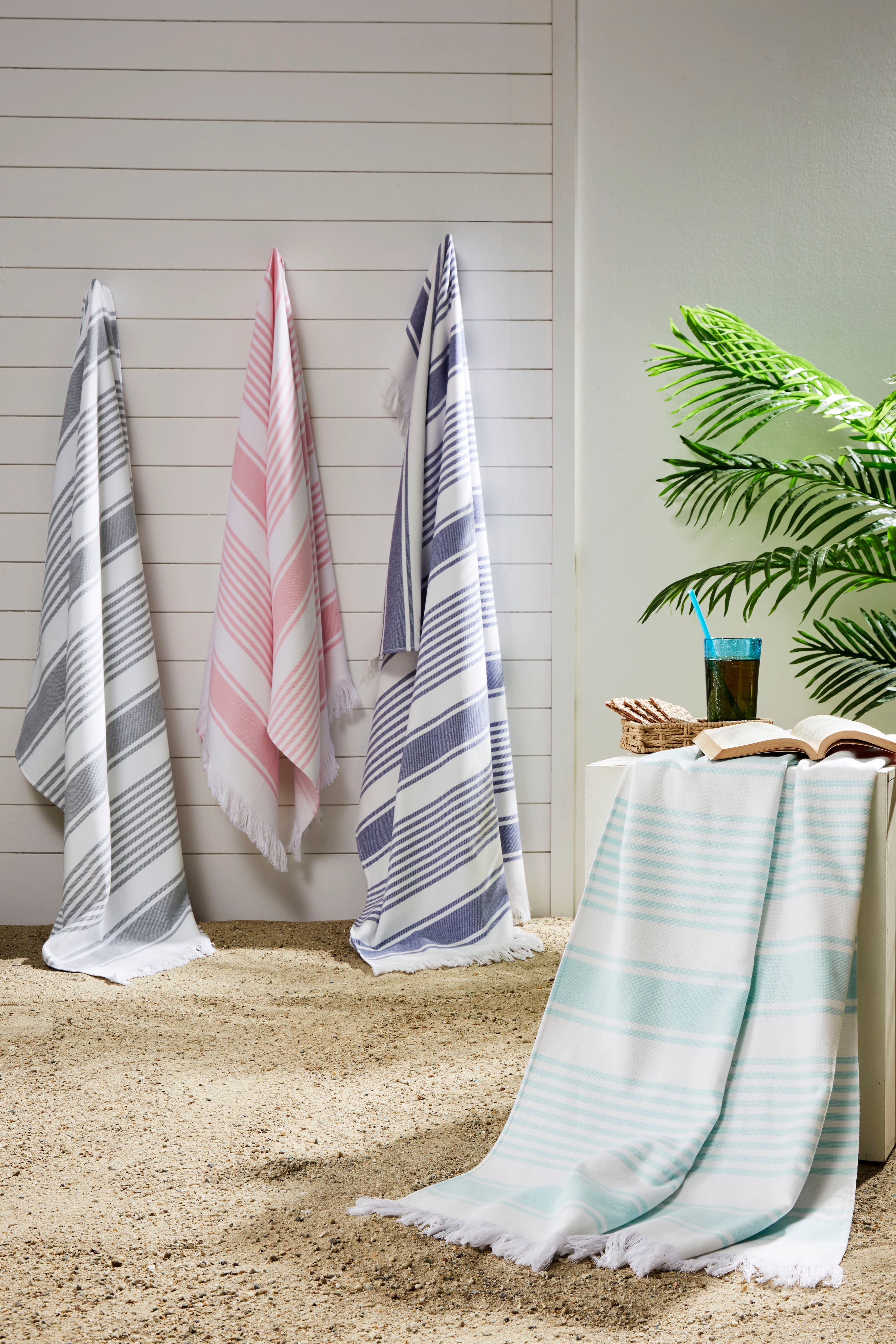 Ozdilek 4-Piece Turkish Peshtemal Towel Set - 100% Cotton Luxury Quick-Dry
