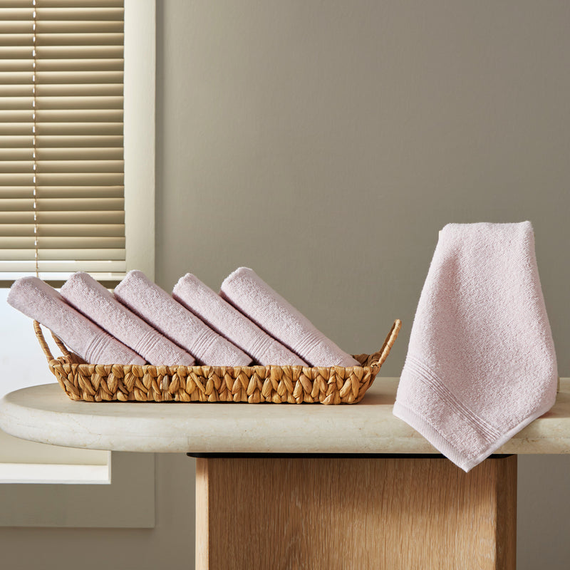 Werty 6-Piece Washcloth Set - 13x13” 100% Turkish Cotton