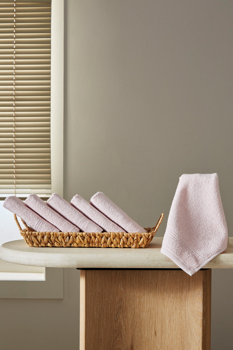 Werty 6-Piece Washcloth Set - 13x13” 100% Turkish Cotton