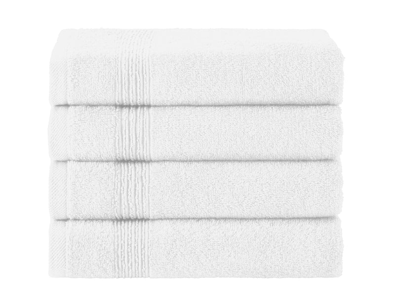 Werty 4-Piece Hand Towel Set - 16x30” 100% Turkish Cotton