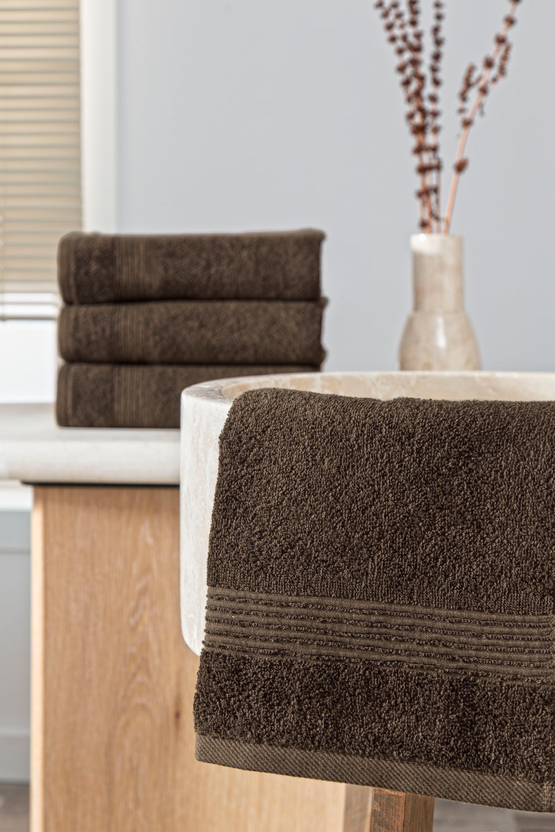 Werty 4-Piece Hand Towel Set - 16x30” 100% Turkish Cotton