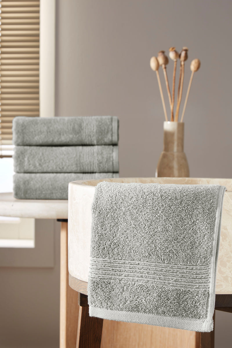 Werty 4-Piece Hand Towel Set - 16x30” 100% Turkish Cotton