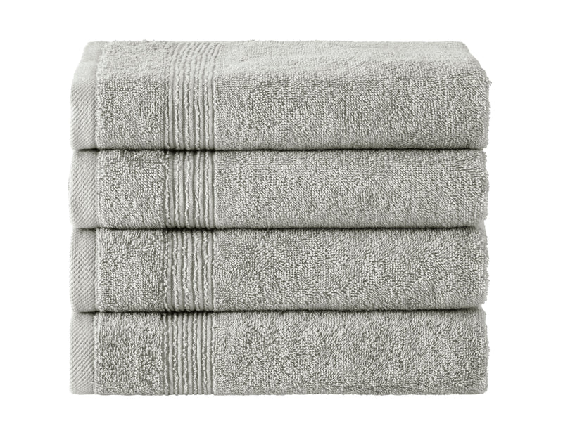 Werty 4-Piece Hand Towel Set - 16x30” 100% Turkish Cotton