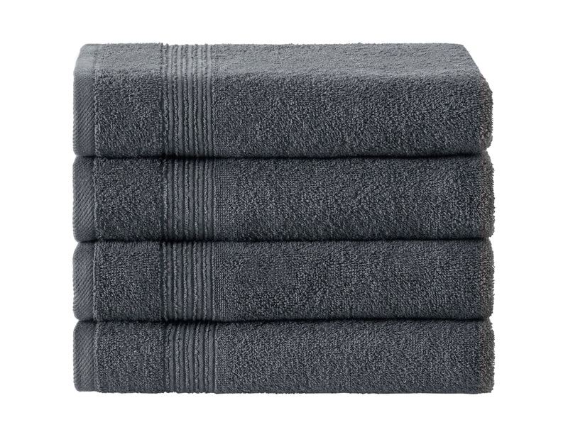 Werty 4-Piece Hand Towel Set - 16x30” 100% Turkish Cotton