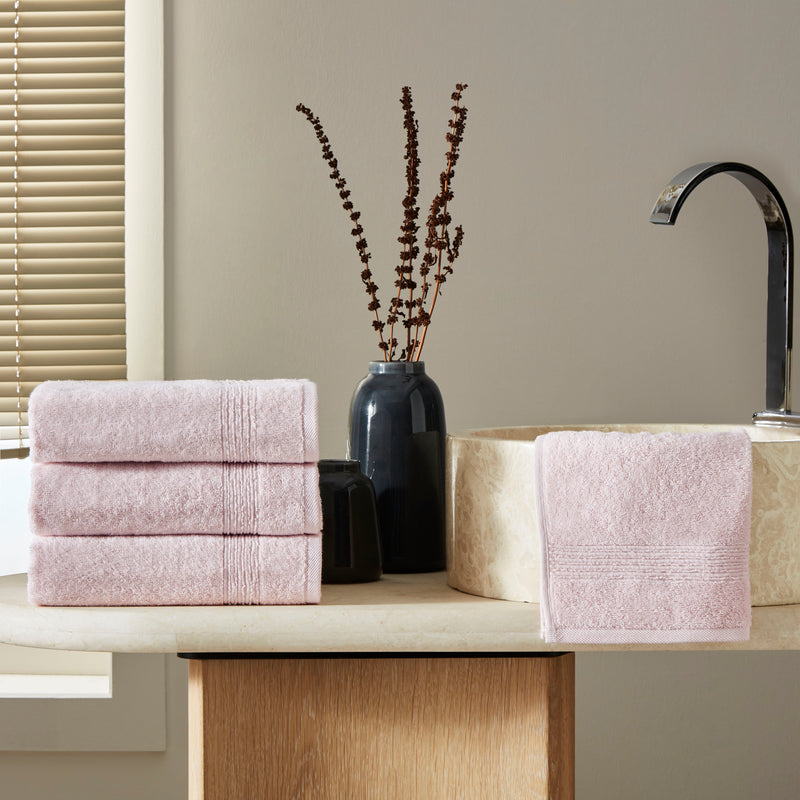 Werty 4-Piece Hand Towel Set - 16x30” 100% Turkish Cotton