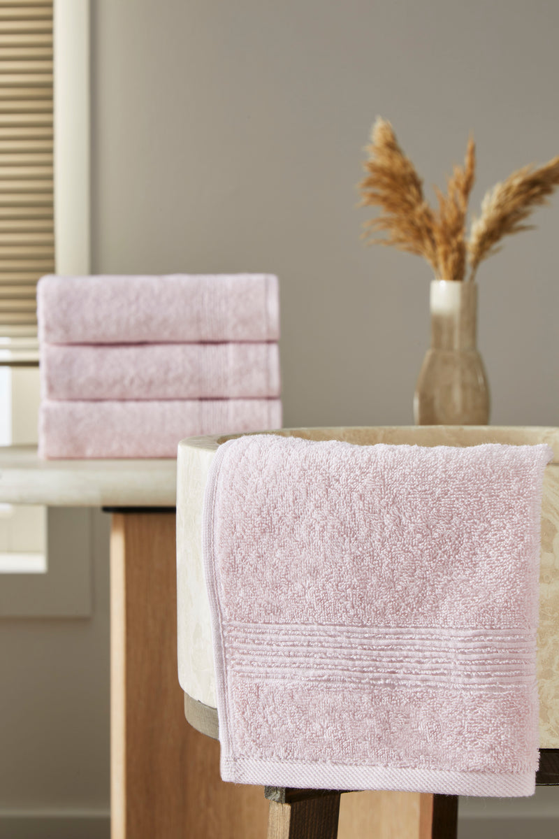 Werty 4-Piece Hand Towel Set - 16x30” 100% Turkish Cotton