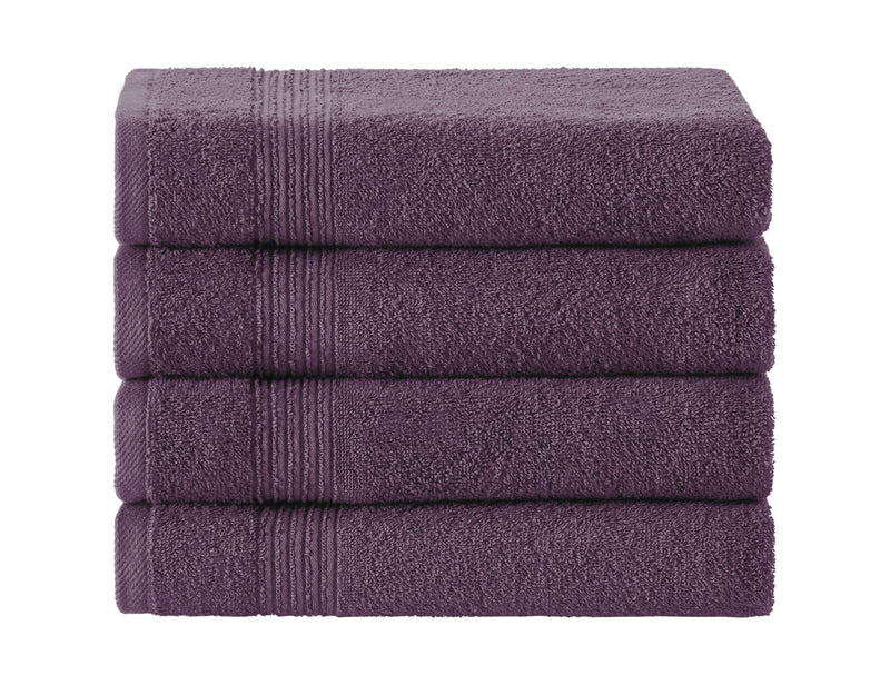 Werty 4-Piece Hand Towel Set - 16x30” 100% Turkish Cotton