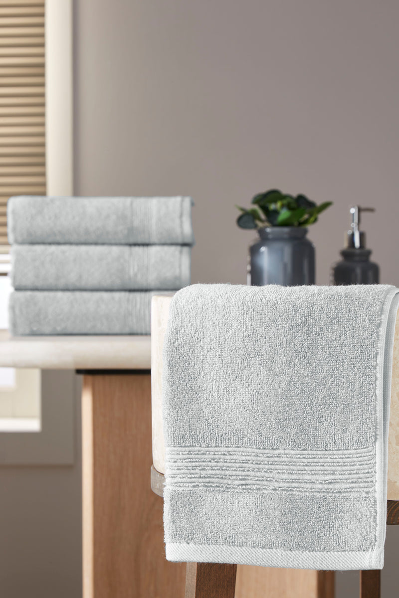 Werty 4-Piece Hand Towel Set - 16x30” 100% Turkish Cotton