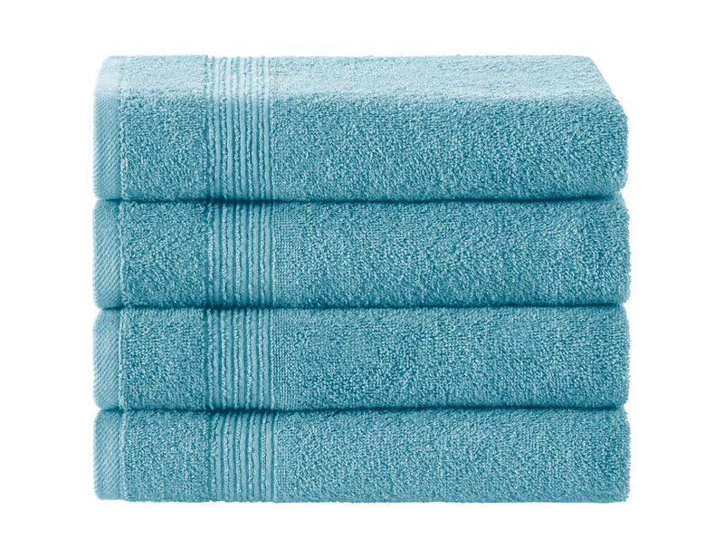 Werty 4-Piece Hand Towel Set - 16x30” 100% Turkish Cotton