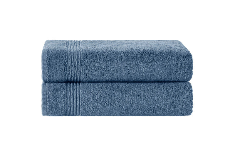 Werty 2-Piece Bath Towel Set - 27x54” 100% Luxury Turkish Cotton