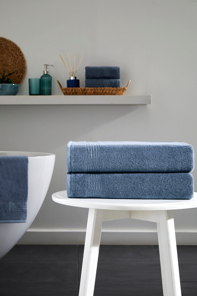 Werty 2-Piece Bath Towel Set - 27x54” 100% Luxury Turkish Cotton