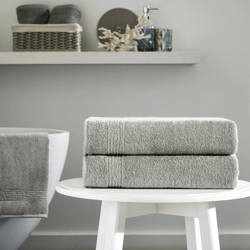 Werty 2-Piece Bath Towel Set - 27x54” 100% Luxury Turkish Cotton