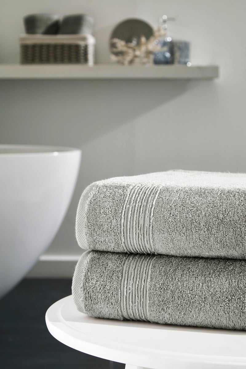 Werty 2-Piece Bath Towel Set - 27x54” 100% Luxury Turkish Cotton