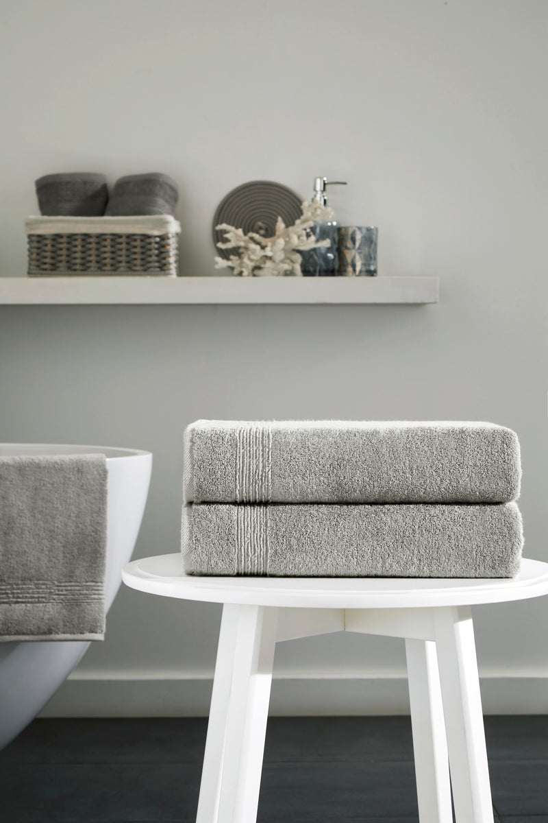 Werty 2-Piece Bath Towel Set - 27x54” 100% Luxury Turkish Cotton
