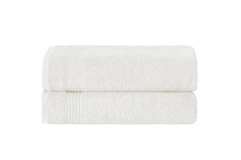 Werty 2-Piece Bath Towel Set - 27x54” 100% Luxury Turkish Cotton