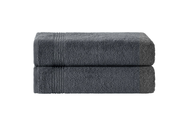 Werty 2-Piece Bath Towel Set - 27x54” 100% Luxury Turkish Cotton