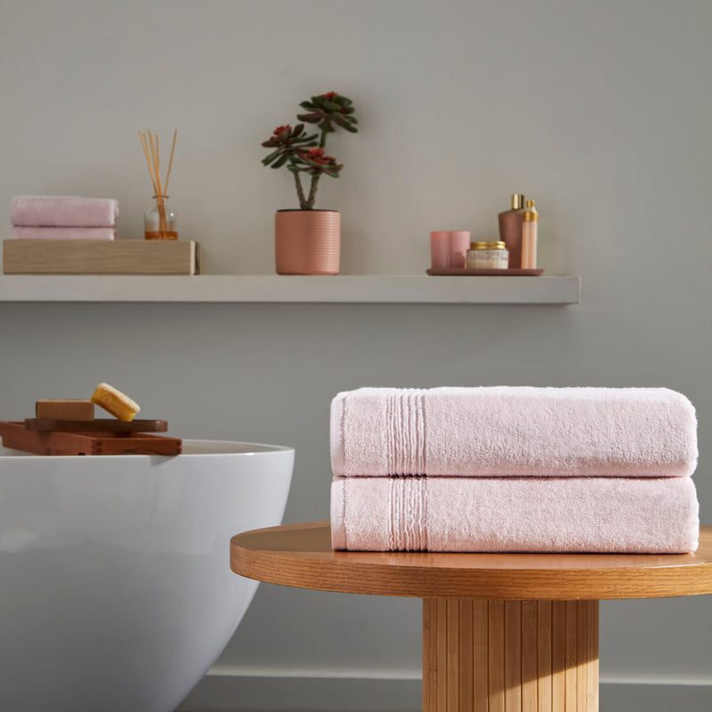 Werty 2-Piece Bath Towel Set - 27x54” 100% Luxury Turkish Cotton