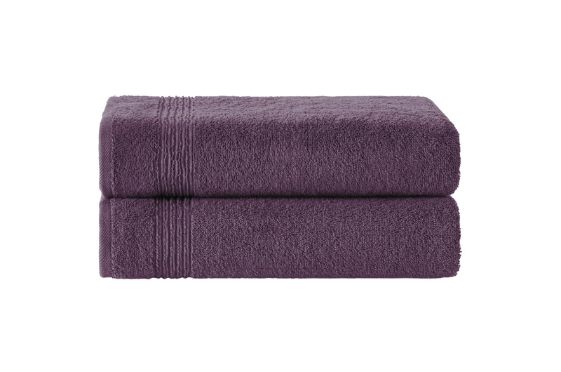 Werty 2-Piece Bath Towel Set - 27x54” 100% Luxury Turkish Cotton