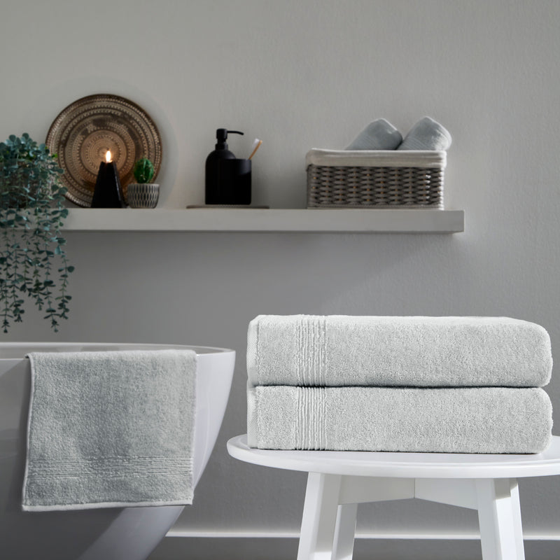 Werty 2-Piece Bath Towel Set - 27x54” 100% Luxury Turkish Cotton