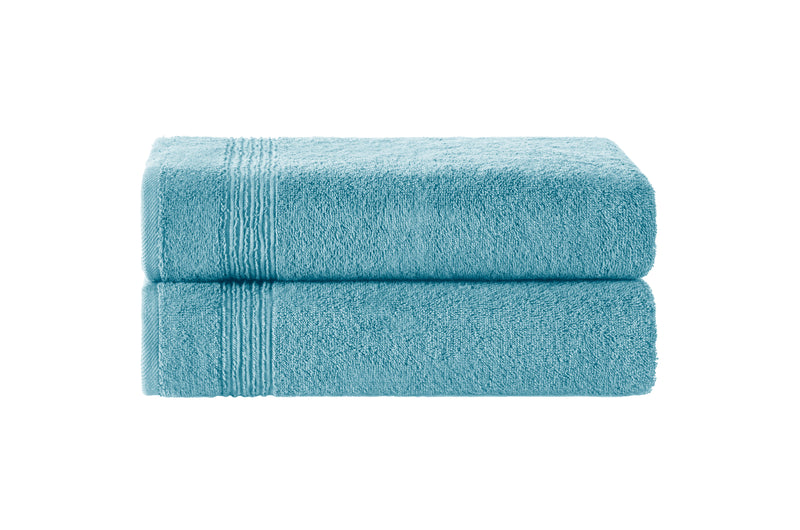 Werty 2-Piece Bath Towel Set - 27x54” 100% Luxury Turkish Cotton