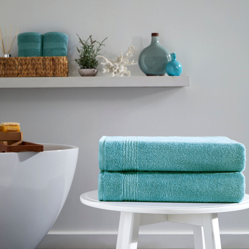 Werty 2-Piece Bath Towel Set - 27x54” 100% Luxury Turkish Cotton