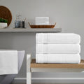 Werty 4-Piece Bath Towel Set - 27x54" 100% Turkish Cotton
