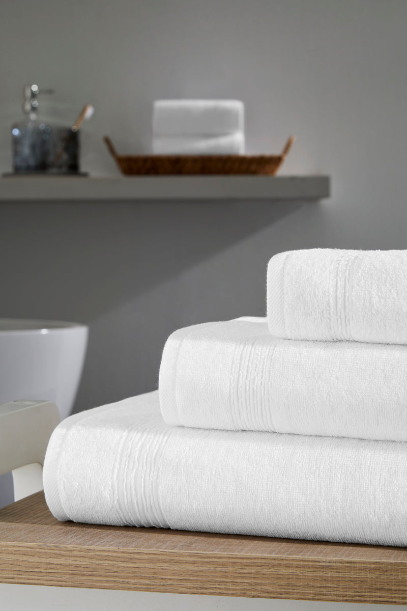 Werty 6-Piece Complete Bath Towel Set - 100% Luxury Turkish Cotton