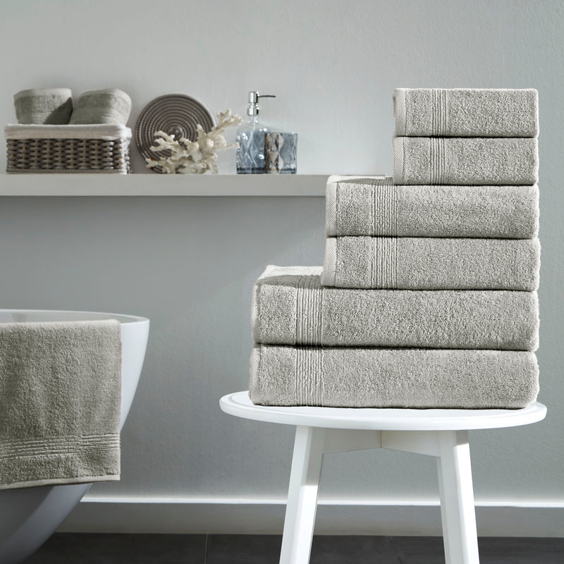 Werty 6-Piece Complete Bath Towel Set - 100% Luxury Turkish Cotton