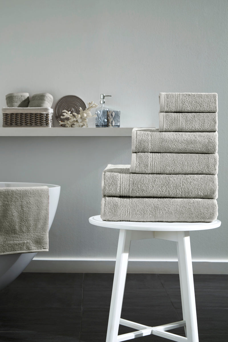 Werty 6-Piece Complete Bath Towel Set - 100% Luxury Turkish Cotton