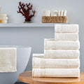 Werty 6-Piece Complete Bath Towel Set - 100% Luxury Turkish Cotton