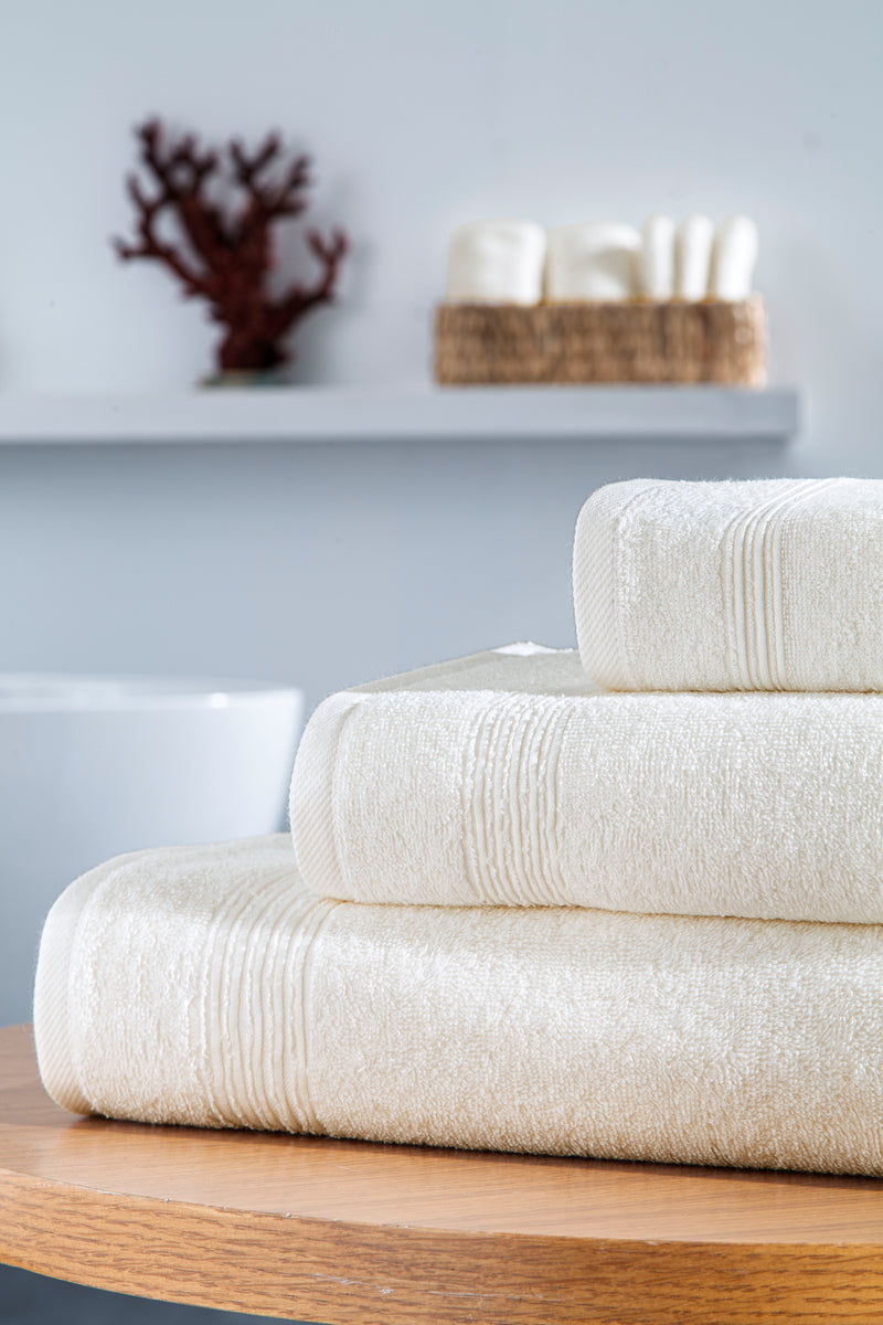 Werty 6-Piece Complete Bath Towel Set - 100% Luxury Turkish Cotton