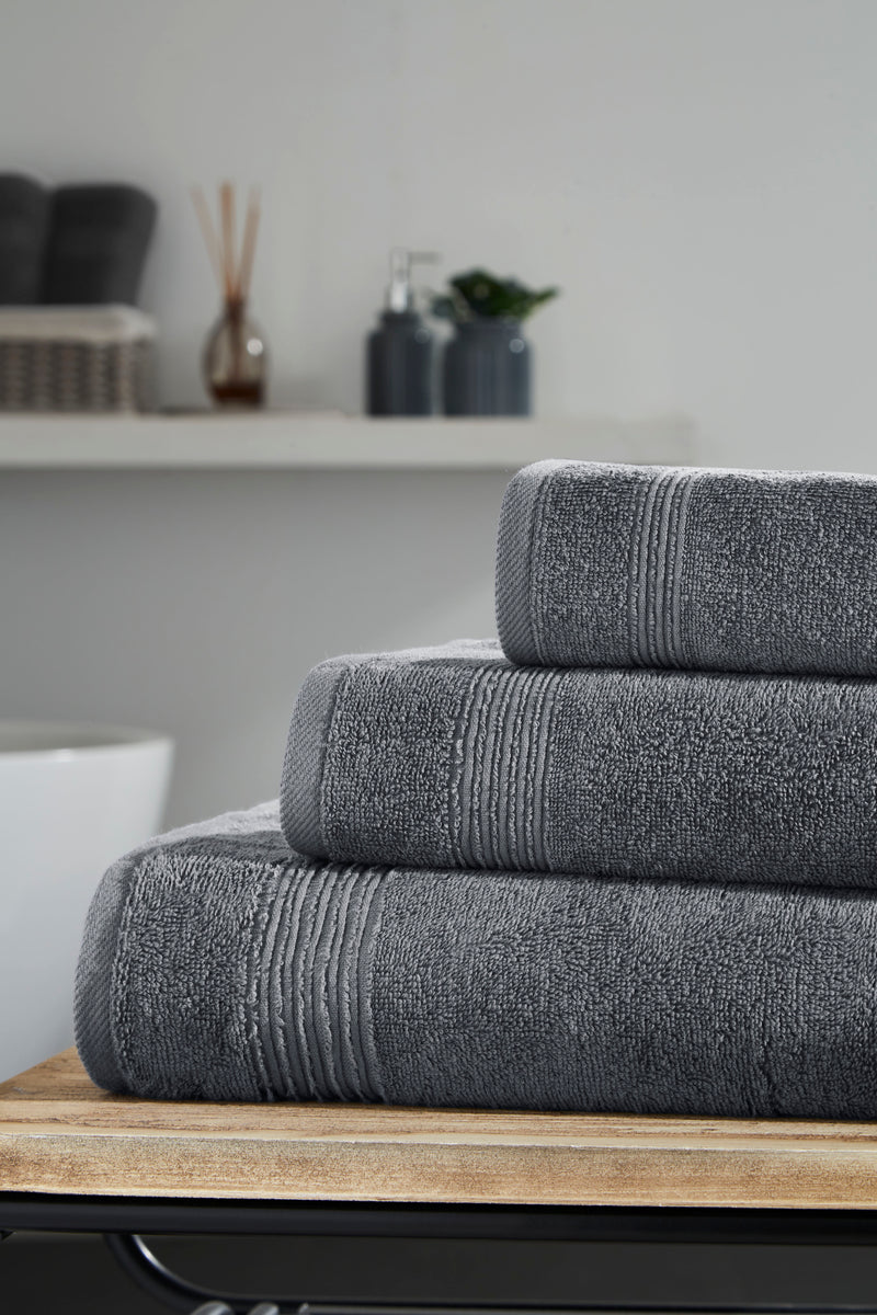 Werty 6-Piece Complete Bath Towel Set - 100% Luxury Turkish Cotton