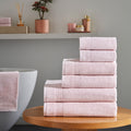 Werty 6-Piece Complete Bath Towel Set - 100% Luxury Turkish Cotton