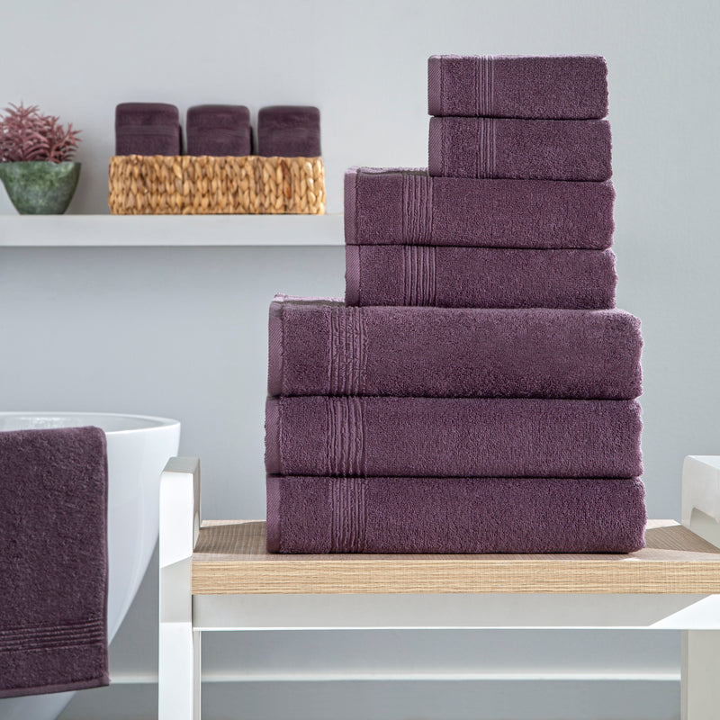 Werty 6-Piece Complete Bath Towel Set - 100% Luxury Turkish Cotton