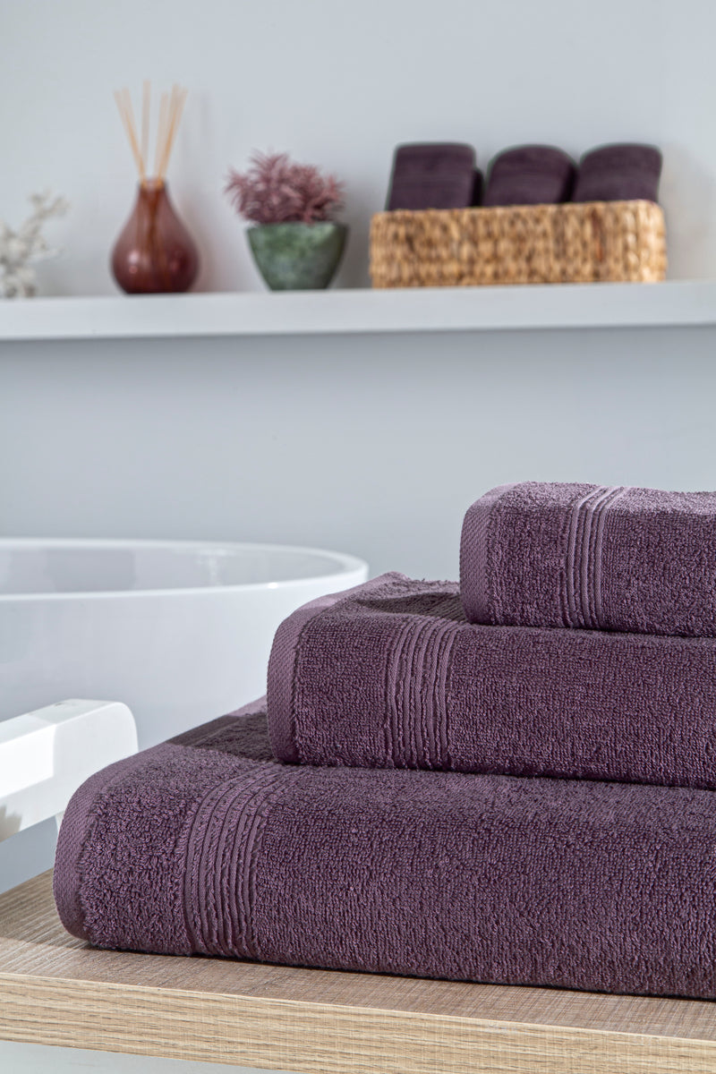 Werty 6-Piece Complete Bath Towel Set - 100% Luxury Turkish Cotton