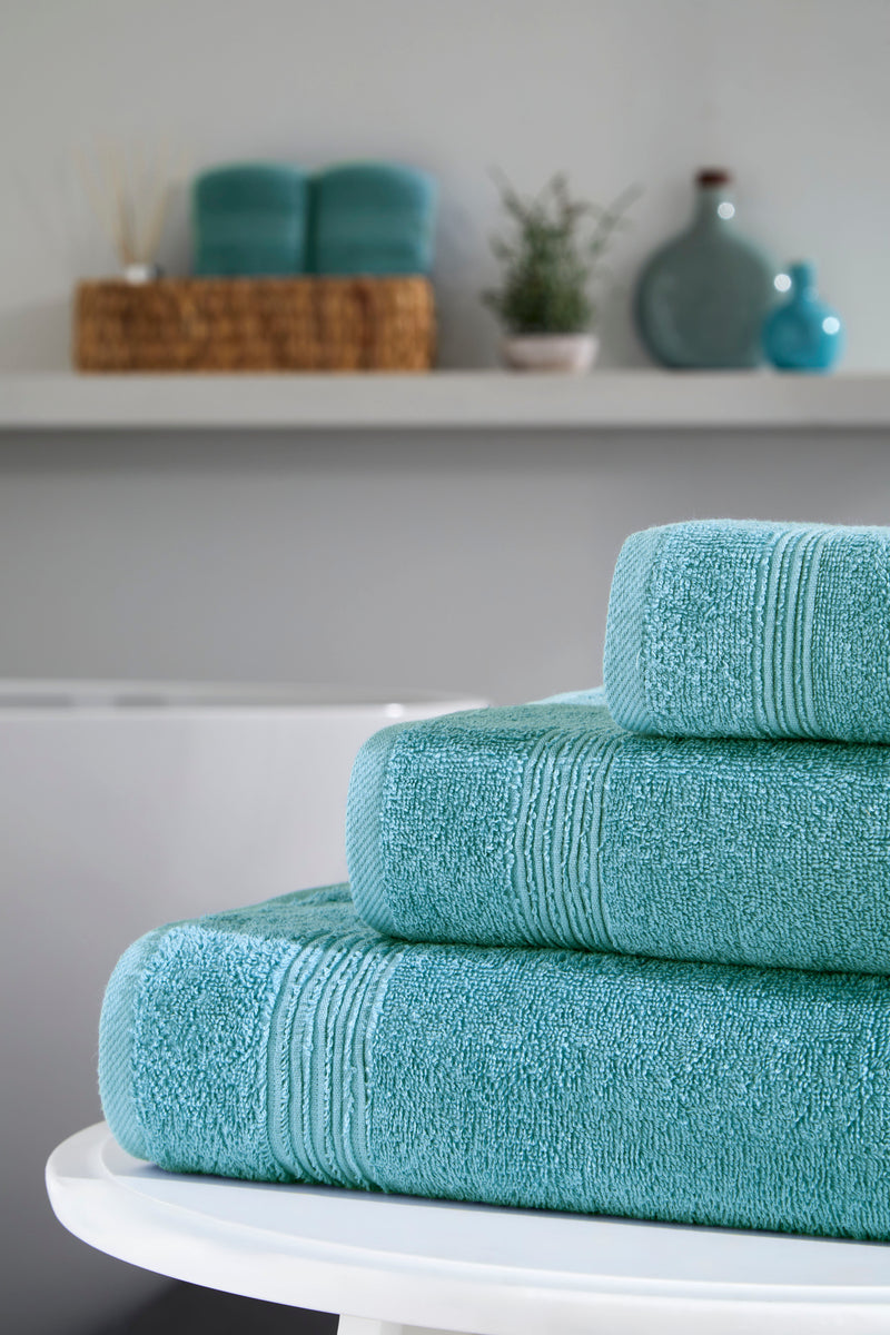 Werty 6-Piece Complete Bath Towel Set - 100% Luxury Turkish Cotton