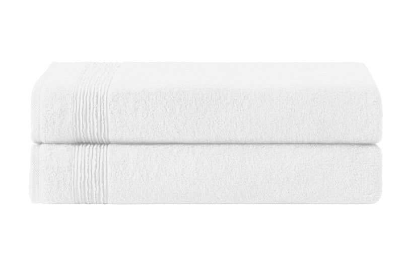 Werty 2-Piece Bath Sheet Set - 35x70” Oversized Luxury Turkish Cotton